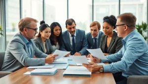 신용카드 현금화 전략을 논의하는 전문가와 고객들 모습