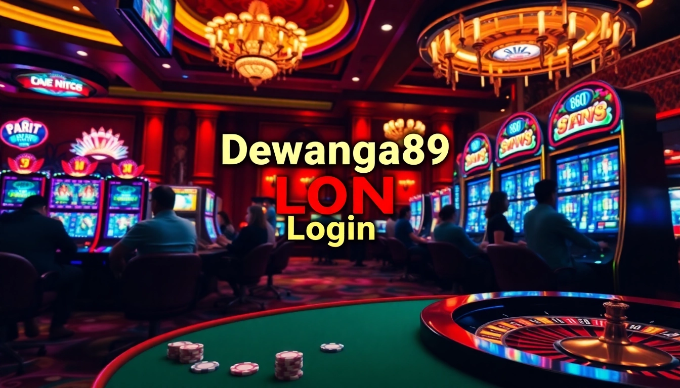 Rasakan kegembiraan dengan login slot Dewanaga89 pada mesin slot kasino yang penuh warna.