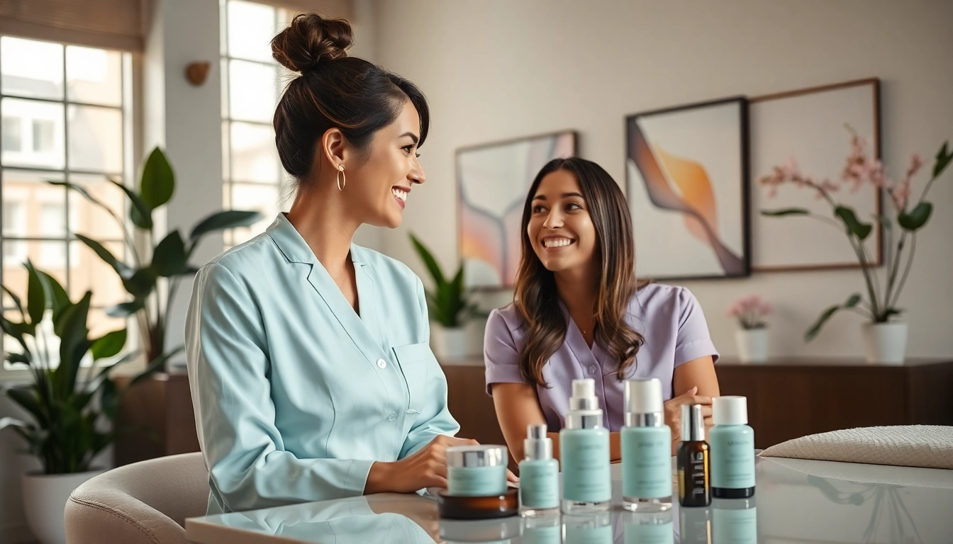 Enhance your medspa marketing with engaging consultations in a modern setting.