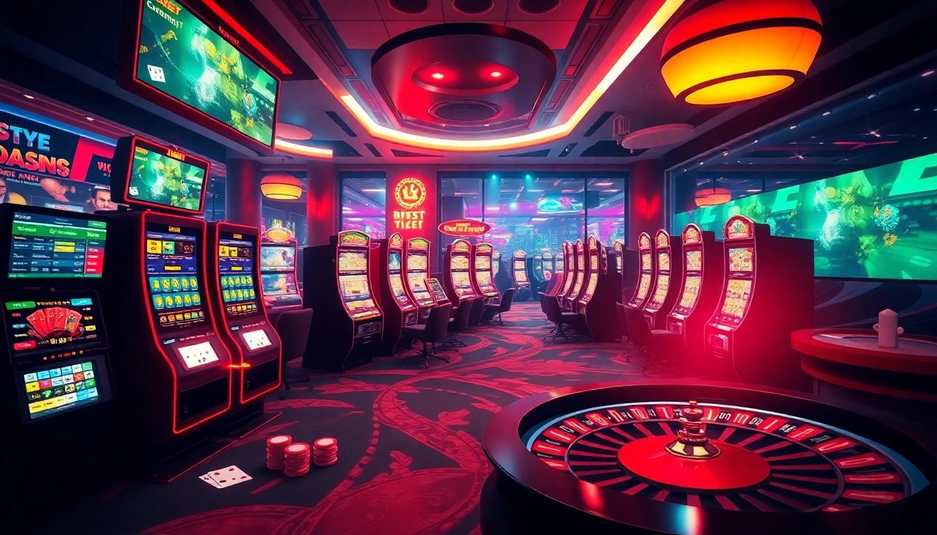 Experience thrilling online gambling action at 12bet with vibrant casino visuals and gaming elements.