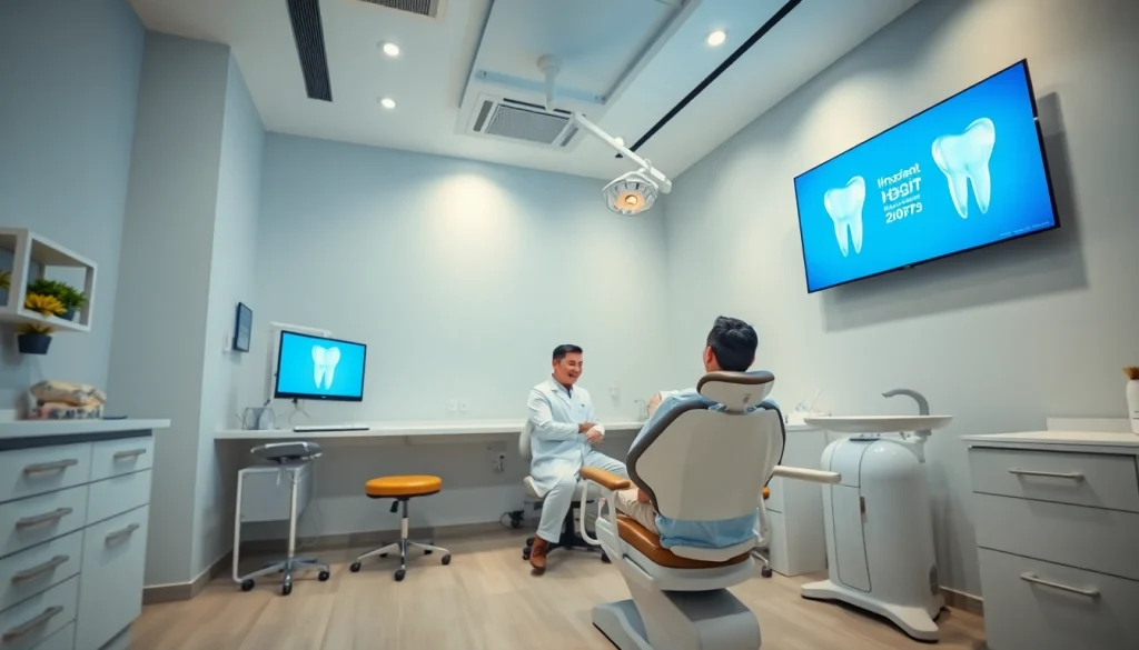 Dental implant services in Putrajaya showcased in a modern, welcoming dental clinic setting.