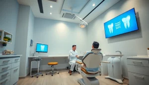 Dental implant services in Putrajaya showcased in a modern, welcoming dental clinic setting.