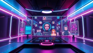 Explore the innovative digital interface of free nsfw ai with vibrant avatars and interactive features.