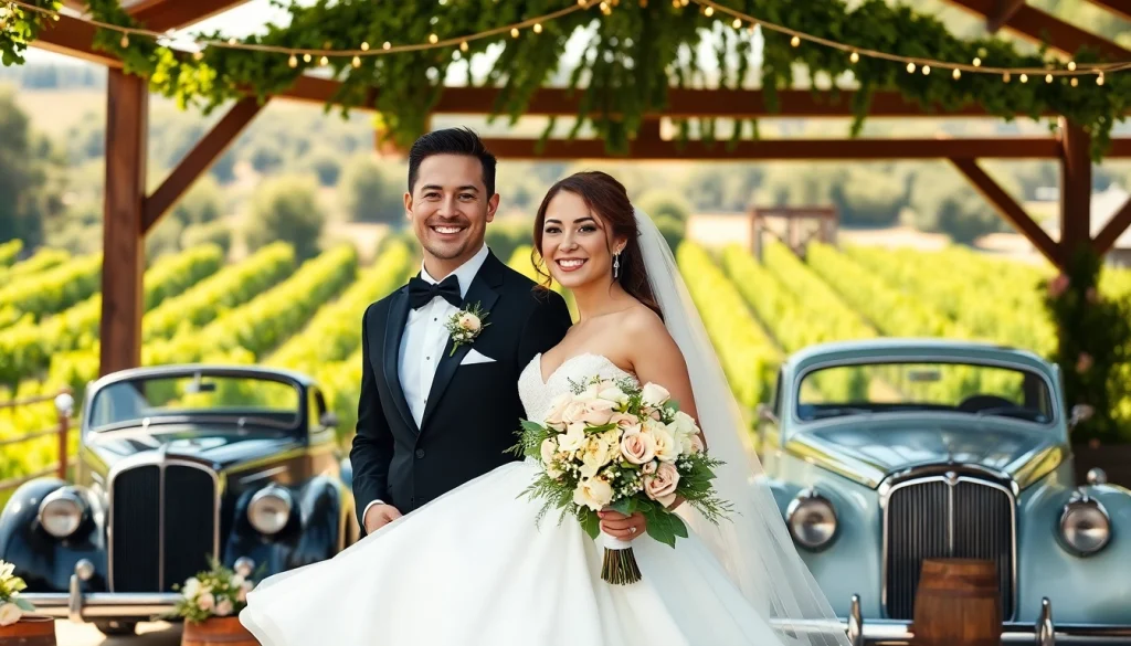 Couple enjoying their wedding at Clarksburg Wedding Venues amidst lush scenery.