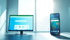 Comparative view of OnlySearch vs JuicySearch interfaces showcasing user-friendly features