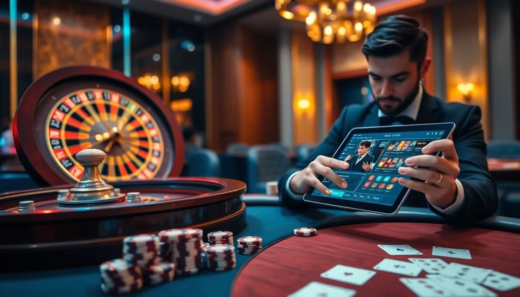 Expérience de jeu en ligne passionnante mettant en vedette une roue de roulette dans un casino en ligne Français.