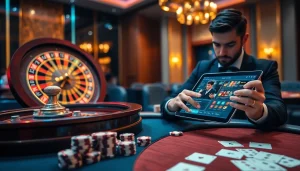 Expérience de jeu en ligne passionnante mettant en vedette une roue de roulette dans un casino en ligne Français.