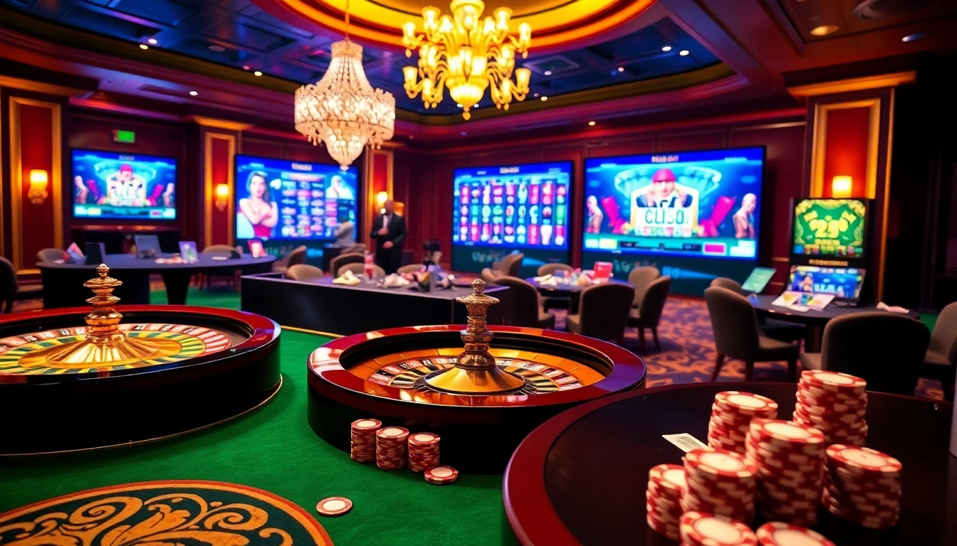 Découvrez l'excitation du casino en ligne Français avec des jetons vibrants et une roulette luxueuse.