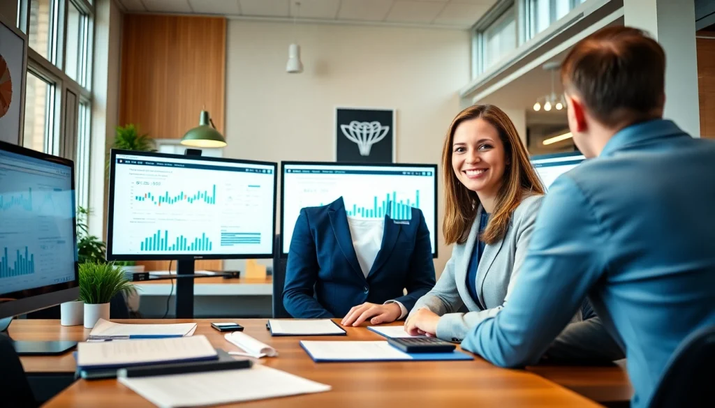 Profesjonalna księgowa Marzena Owczarzak świadcząca lokalne usługi finansowe Plus w nowoczesnym biurze.