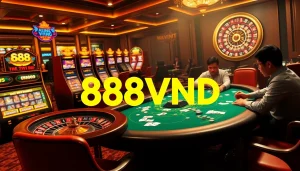 Experience thrilling gameplay at 888VND with high-stakes poker and vibrant slot machines.