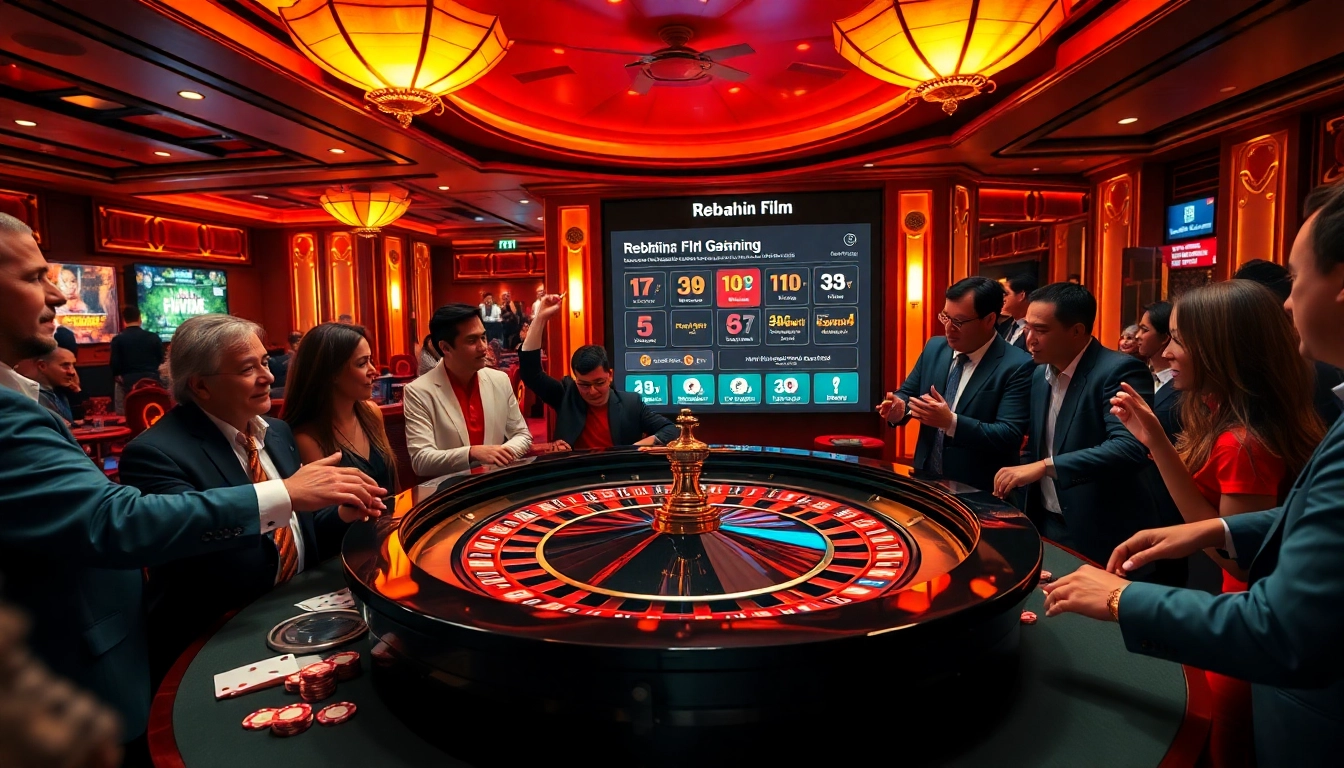 Play poker while enjoying the latest rebahin film in an exciting casino atmosphere.