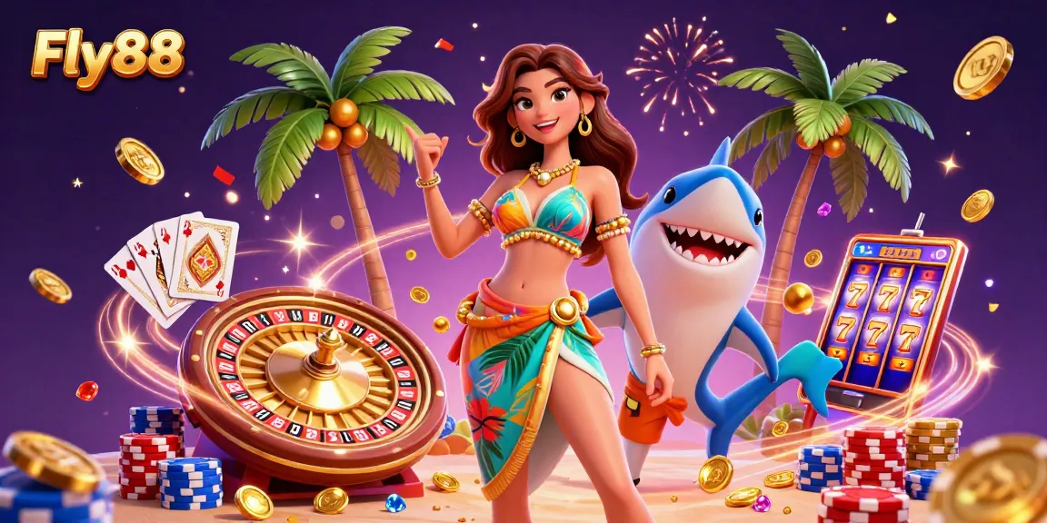 Play exciting games and win big at Fly88 with vibrant graphics and dynamic casino elements.
