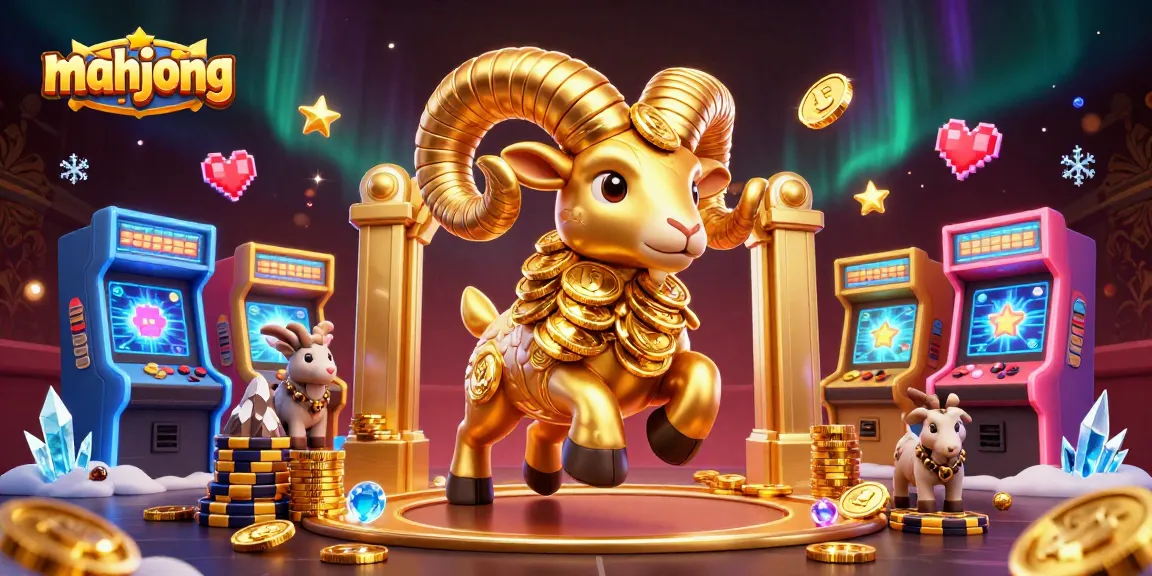 Experience exciting mahjong gaming action with colorful arcade elements and rich casino aesthetics.
