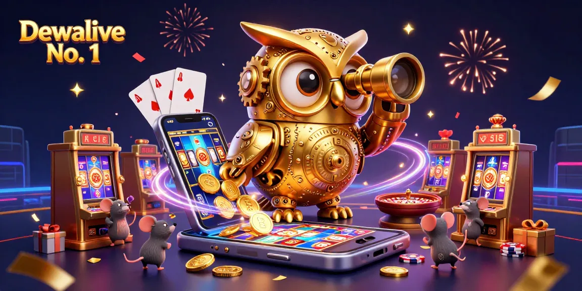 Spin your way to jackpot wins with Dewalive No. 1’s vibrant casino scene showcasing fun gaming elements.