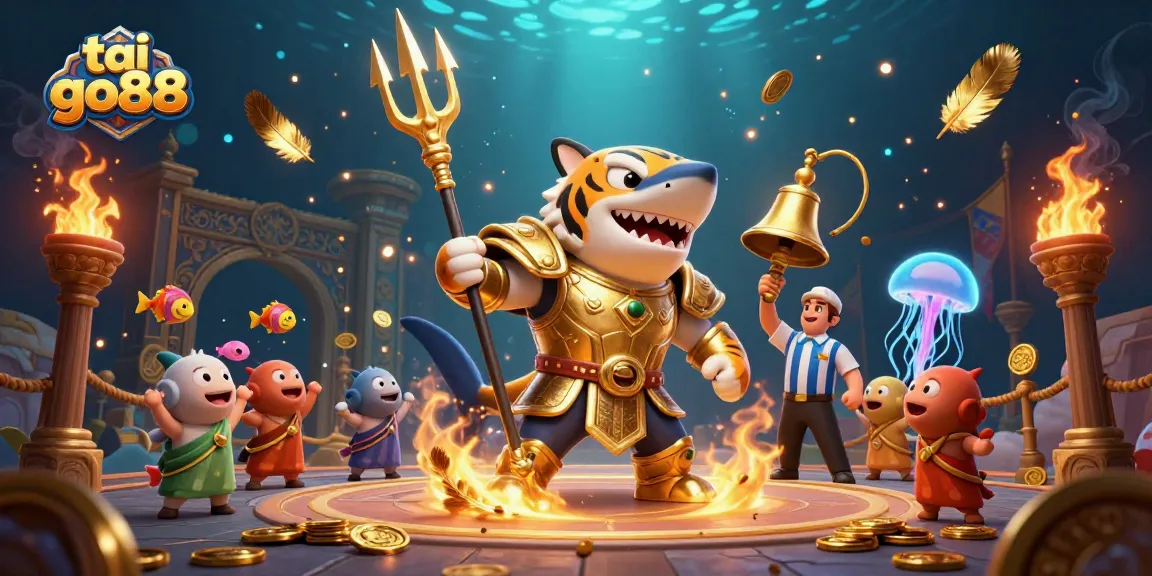 Engage in exhilarating gameplay at tai go88 with an action-packed underwater casino adventure featuring a fierce shark hero.