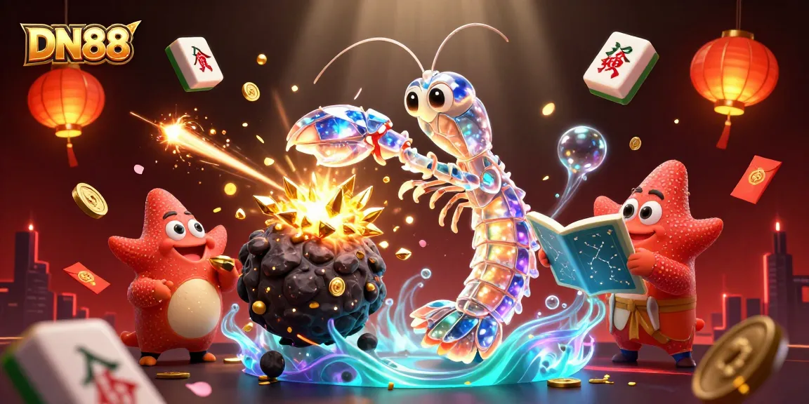 Experience thrilling gameplay with DN88's vibrant 3D illustration of a galactic samurai amidst golden gems and casino elements.