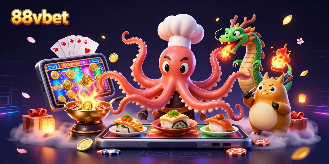 Win big with 88vbet in this vibrant 3D casino scene featuring dynamic gaming elements.