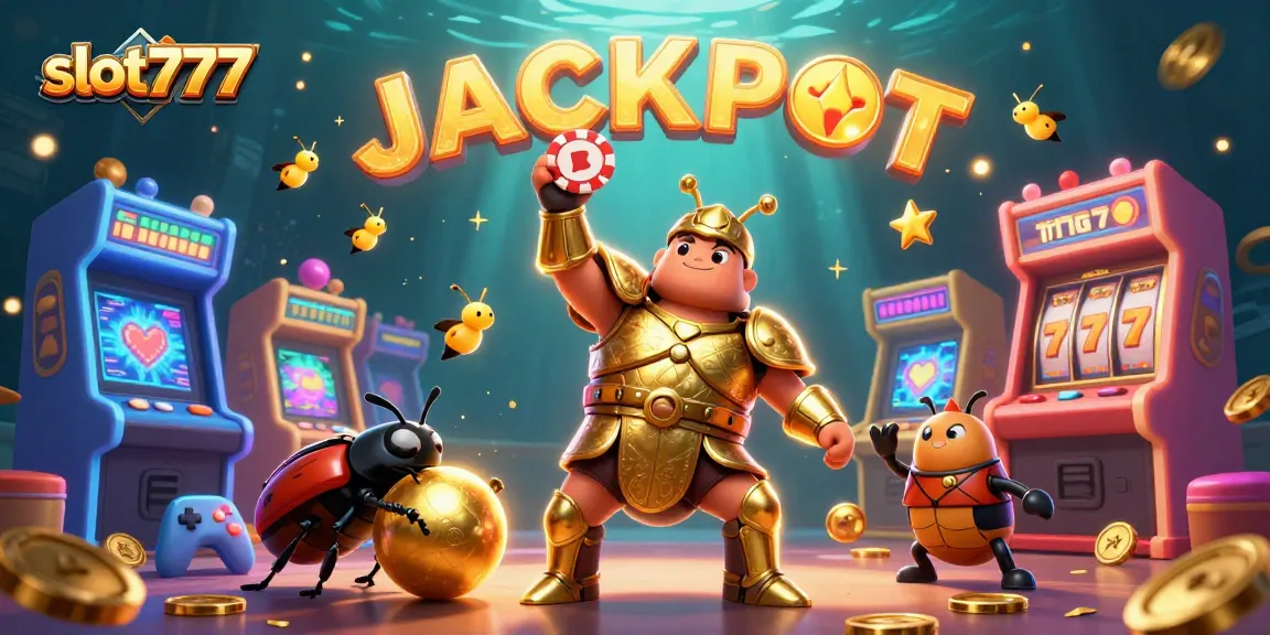 Slot777: Kemenangan seru dengan beetle dan jackpot bersinar dalam slot online.