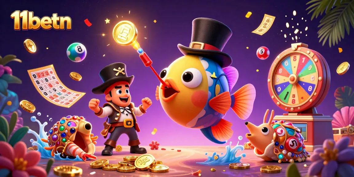 Win big with 11betn in this vibrant scene featuring engaging lottery elements and dynamic game action.
