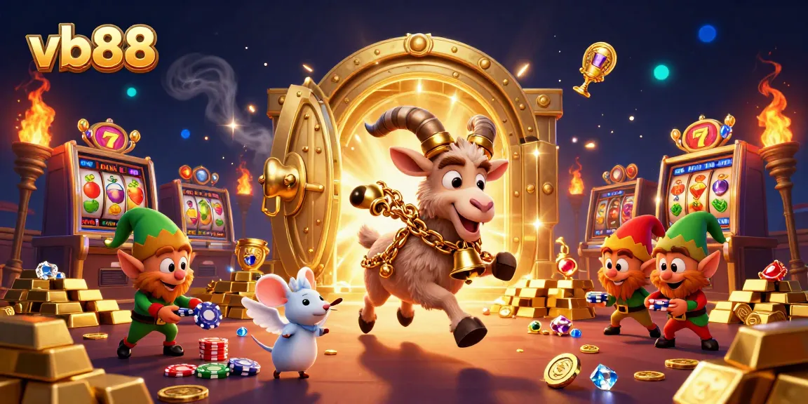 Experience the festive chaos of vb88's holiday casino with Krampus and mischievous elves.